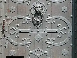 Decorations on a door of Dankwarderode Castle, Braunschweig, Germany (2008)