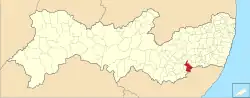 Location of Canhotinho in Pernambuco