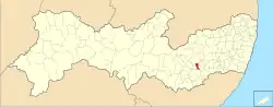 Location of Jupi in Pernambuco