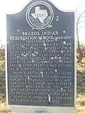 Brazos Indian Reservation School Texas Historical Marker