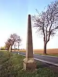 Full-mile post on the Old Dresden to Teplitz Post Road near Breitenau