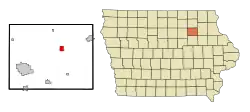 Location of Tripoli, Iowa