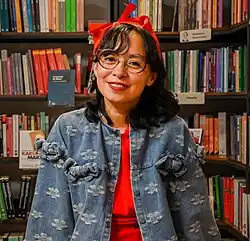 Brenda Navarro at the U-tópicas bookstore 2025, by ProtoplasmaKid