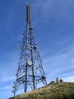 Ward of Bressay mast on Bressay, Shetland, Scotland