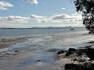 View from the beach at White Patch