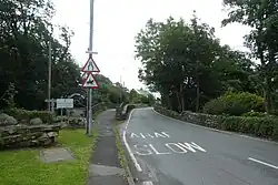 Narrow "Pont Talybont", carrying the A496 road