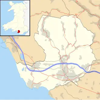 Coity is located in Bridgend