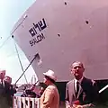 Paula Ben-Gurion in white suit