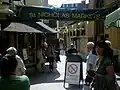 Banner at the entrance to The Market