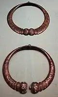 Bronze flat-backed torcs