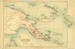 Photograph of a map with "Loaned...to The Peace Conference At Versailles" stamped on it