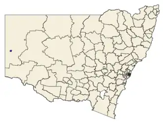 Location in New South Wales