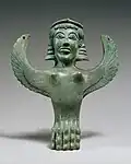 Foot in the form of a sphinx; circa 600 BC; bronze; overall: 27.6 x 20.3 x 16.5&nbsp;cm; Metropolitan Museum of Art (New York City)