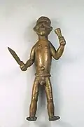 Male Nude Holding Knife and Horn, Brooklyn Museum
