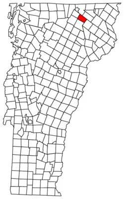 Located in Orleans County, Vermont