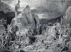 Fyodor Bruni. Brazen Serpent.. Sketch (before spring 1836, State Russian Museum)