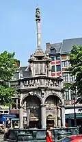 The Perron of Liège stands as a symbol for the city rights acquired by the burghers from the prince-bishop