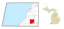 Location within Berrien County