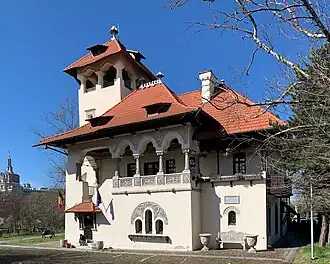 Nicolae Minovici House (Strada Doctor Nicolae Minovici no. 1), today the Nicolae Minovici Folk Art Museum, Bucharest, by Cristofi Cerchez, 1906-1907[72]