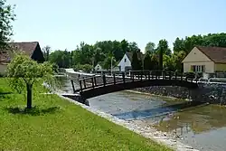Černovický potok flowing through Budislav