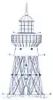 Sketching of the original 1867 lighthouse.