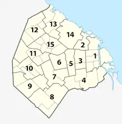Location of Comuna 3