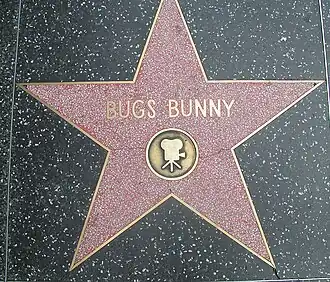Bugs' star on the Hollywood Walk of Fame.
