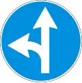 Г5 Turn left or go straight ahead