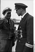 Giessler (left) and Sohler (right) in St. Nazaire