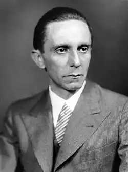 Head shot of Goebbels