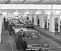 Congestion at the East German checkpoint in Drewitz in March 1972 after the temporary easing of travel restrictions into East Germany
