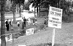 The Mödlareuth border in 1949