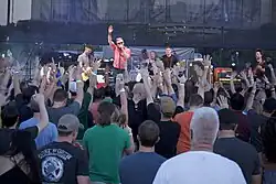 Burden Brothers performing at Dia De Los Toadies in September 2015.