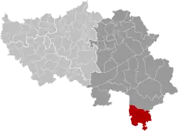 Location of Burg-Reuland in the province of Liège