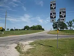 FM 331 at the south end of the FM 529 concurrency