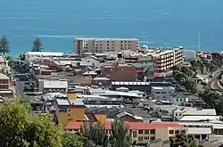 View of Burnie from a hill