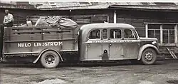Image 33A bus in Finland in the early 20th century with the cargo area totally separated from the bus body (from Bruck (vehicle))