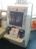Weapons station for the remote controlled M242 on the multi-role vessel HMNZS&nbsp;Canterbury