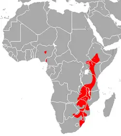 Map of range