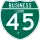 Business Interstate 45-F marker