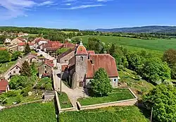 The church in Bussières