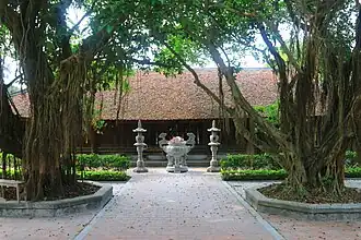 Main hall of Ninh Phúc Pagoda in April 24, 2023.