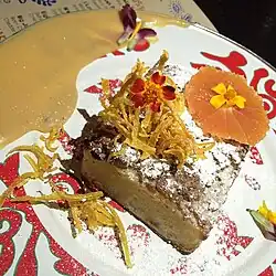 as served with fruit