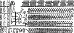 Like the technical writing Ikea provides with their products, ancient Egyptians used visual communication to explain a procedure.