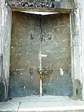 Bronze gate to the coffins