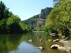The Cèze seen from Génèse