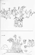 Plates 17 and 18. Dancing. Huitzilopochtli