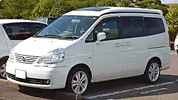 Japanese-market Serena High Roof post-facelift rear