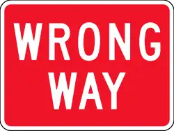 Wrong way
