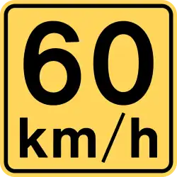 Advisory speed limit